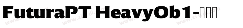FuturaPT HeavyOb1字体转换